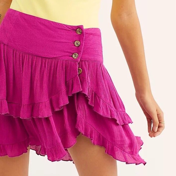 Free People | Endless Summer | Costello Skirt, Hot Pink - Picture 2 of 9